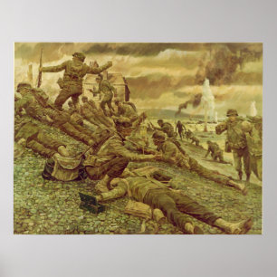 Affiches Première vague à Omaha par Ken Riley