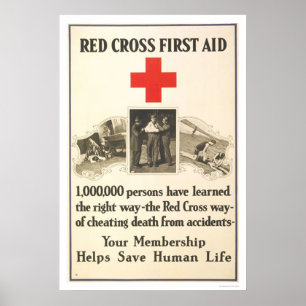 Affiches Premiers secours de Croix-Rouge
