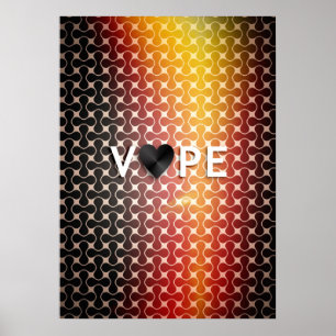 Affiches Premium Vape Heart Retro