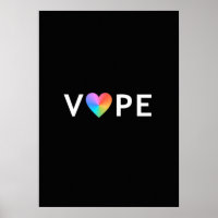 Affiches Premium Vape Heart Retro