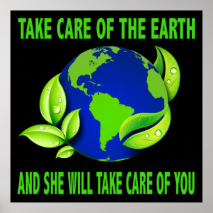 AFFICHES PRENEZ SOIN DE L'AFFICHAGE DE LA TERRE