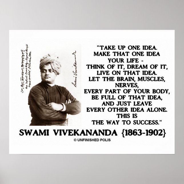 Affiches Prenez Une Idée Faites Cette Idée Votre Citation D (Devant)