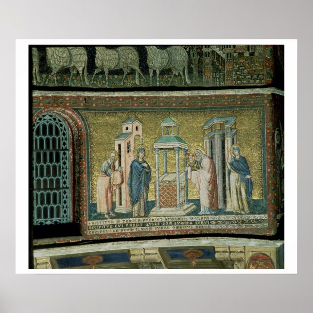 Affiches Presentation in the Temple, detail from the Story (Devant)