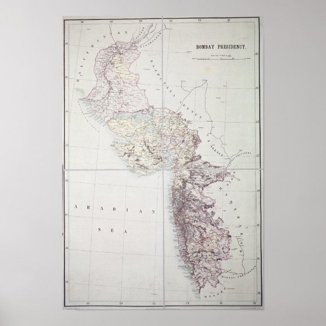 Affiches Présidence de Bombay, 1890 (Devant)