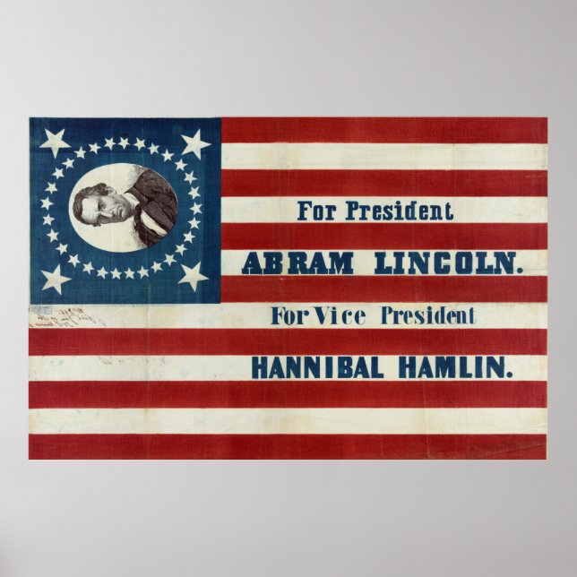 Affiches Président - Abram Lincoln (Devant)