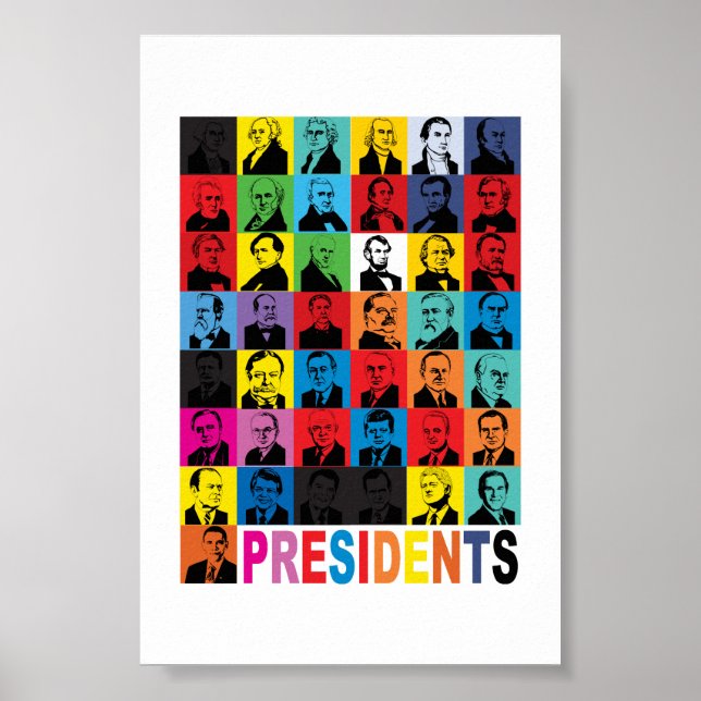 Affiches Président de style pop (Devant)