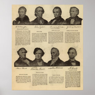 Affiches Présidents US, autographes, biographies