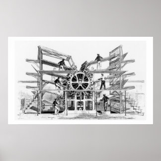 Affiches Presse à cylindres inventée par Richard March