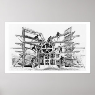 Affiches Presse typographique de cylindre inventée par
