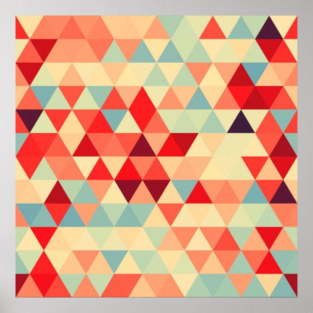 Affiches Pretty triangle pattern II + your ideas (Devant)