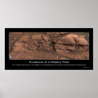 Affiches Preuve d'un passé hydrique sur Mars