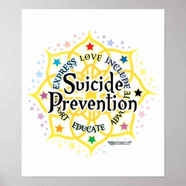 Affiches Prévention du suicide Lotus (Devant)