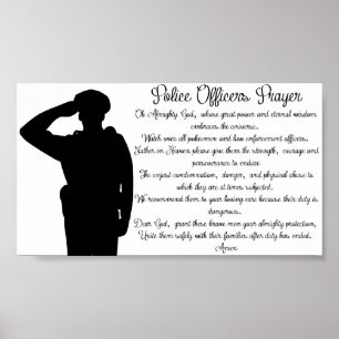 Affiches Prière de policiers