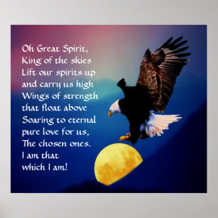 Affiches Prière des Indiens d'Amérique du Nord