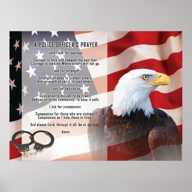 Affiches Prière des policiers (Devant)