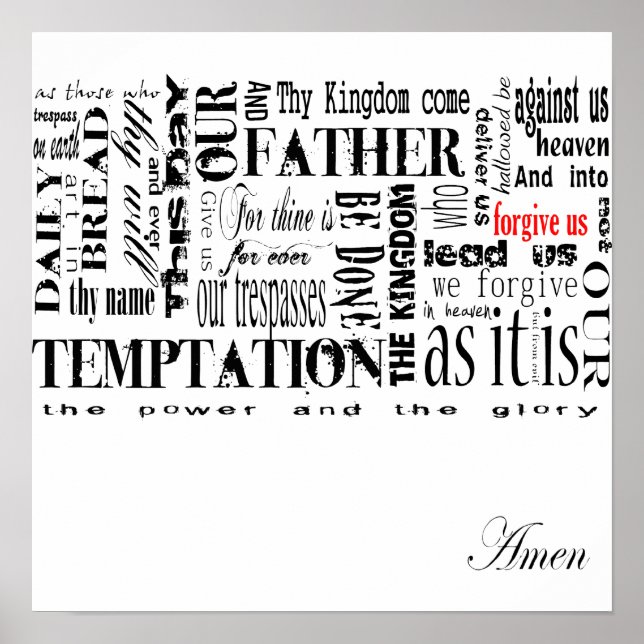 Affiches prière des seigneurs (Devant)