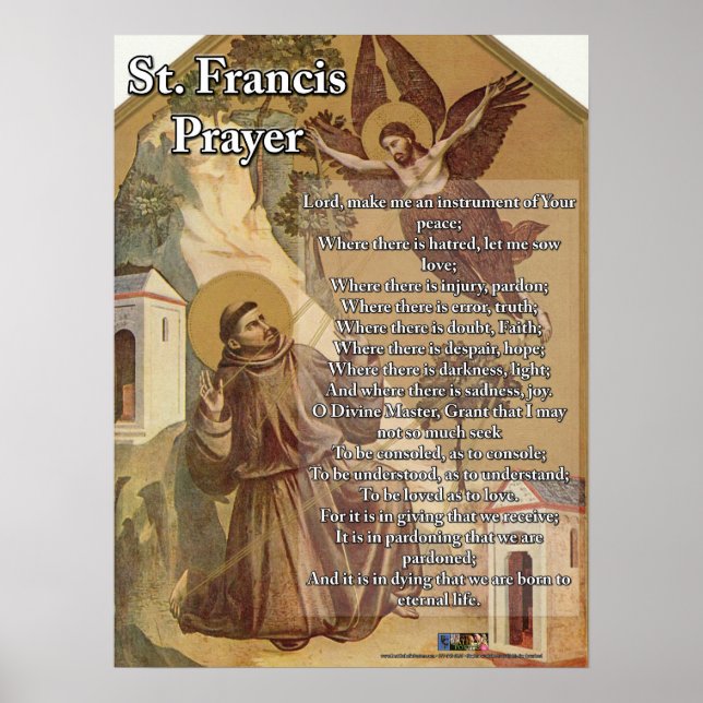 Affiches Prière Saint François (Devant)