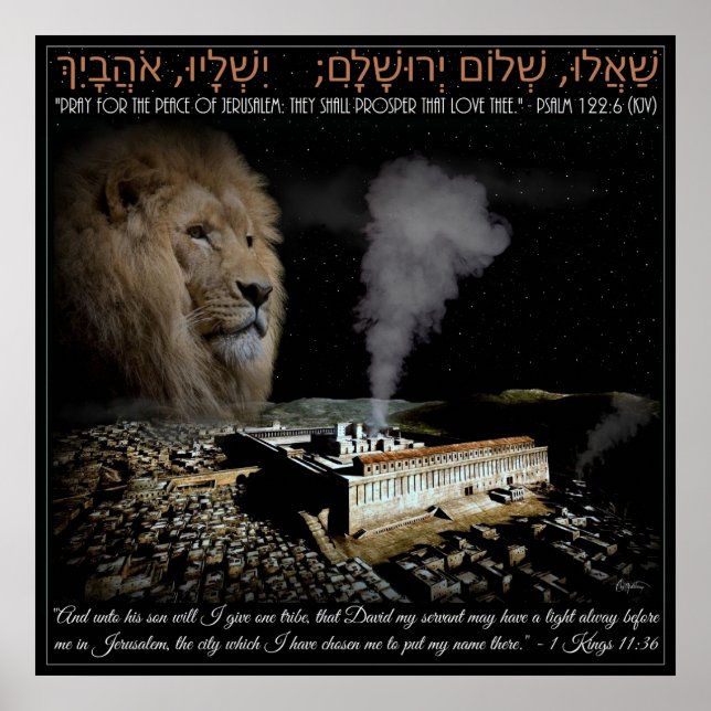 Affiches Priez Pour Jérusalem (Devant)