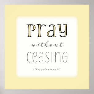 Affiches Priez sans cesser - 1 Thes 5:17