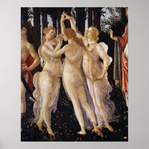 Affiches Primavera, trois Grâce, par Sandro Botticelli
