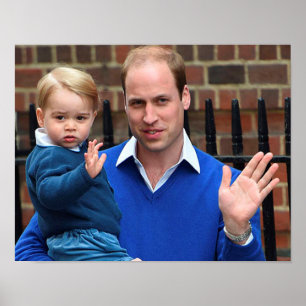 Affiches Prince George - William et Kate
