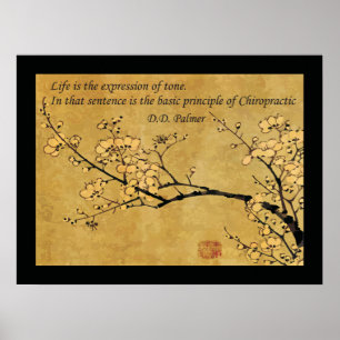 Affiches Principe de la citation sur la santé chiropratique