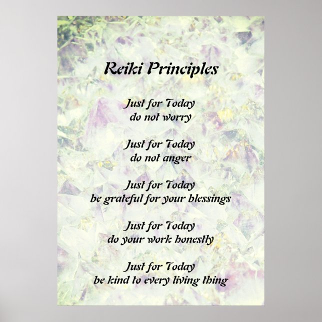 Affiches Principes de Reiki (Devant)