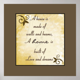 Affiches Print - Home: Love & Dreams