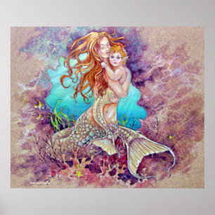 Affiches PRINT - Mermaid Mother
