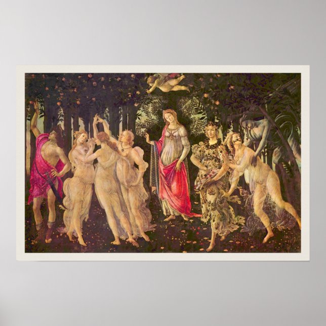 Affiches Printemps, Allégorie du Printemps par Sandro Botti (Devant)