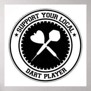 Affiches Prise en charge de votre lecteur Dart local