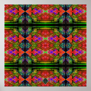 Affiches Prisme de triangle inversé quilt 2