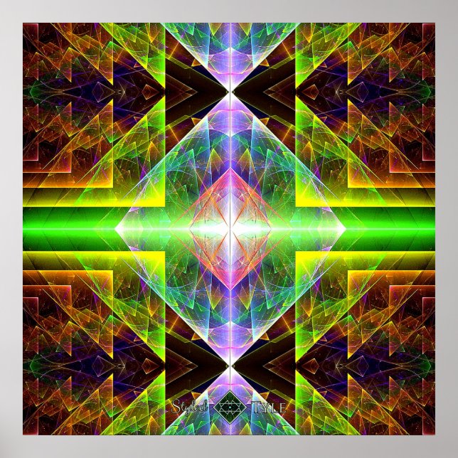 Affiches Prisme triangulaire (Devant)