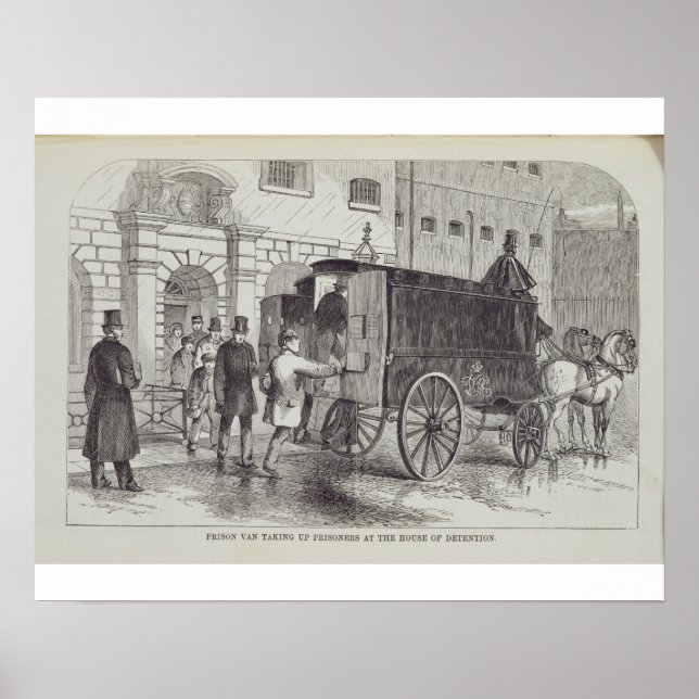 Affiches Prison Van prise de prisonniers à la Maison de Det (Devant)