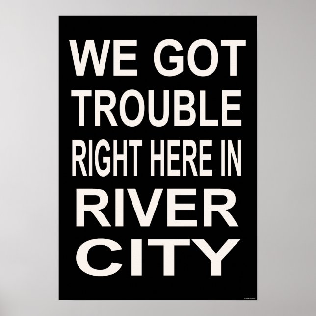 Affiches PROBLÈME ICI DANS RIVER CITY (15 x 22) (Devant)