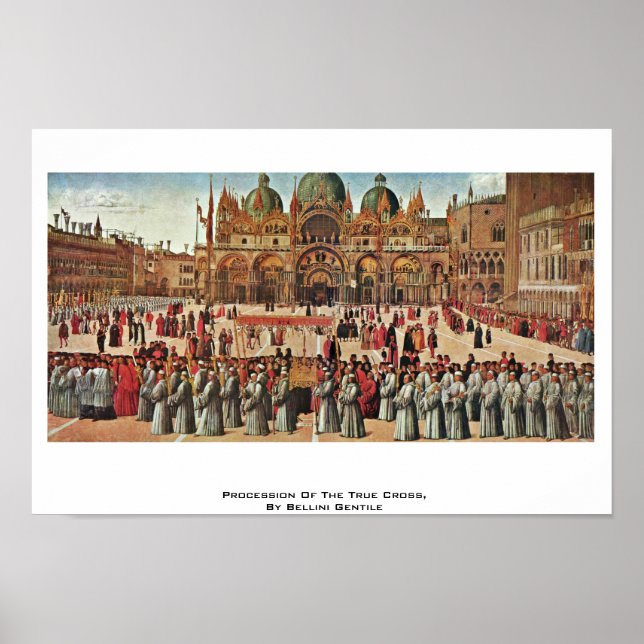 Affiches Procession De La Vraie Croix, Par Bellini Gentile (Devant)
