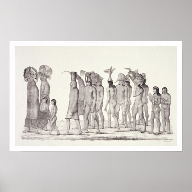Affiches Procession festive des Tecunas, de 'Travels i (Devant)