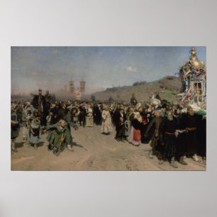 Affiches Procession religieuse dans la province de