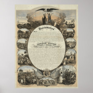 Affiches Proclamation d'émancipation [1864]