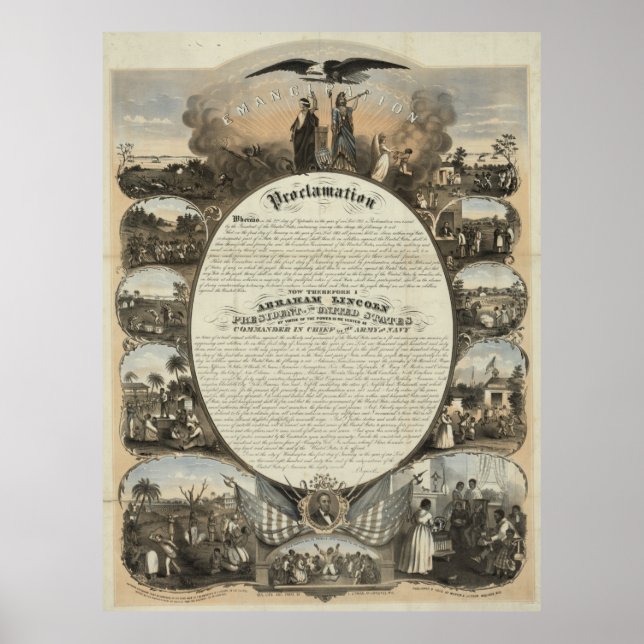 Affiches Proclamation d'émancipation [1864] (Devant)