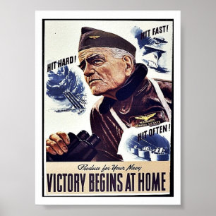 Affiches Produit Pour Votre Marine, La Victoire Commence À
