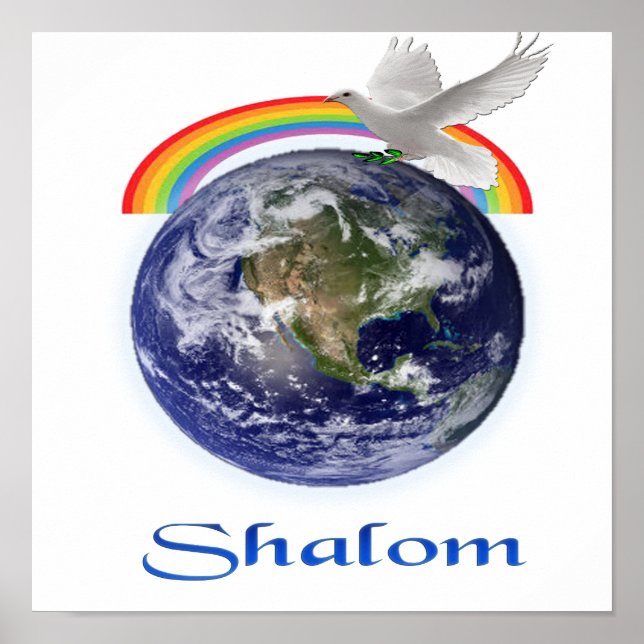 Affiches Produits Peace on Earth Shalom (Devant)