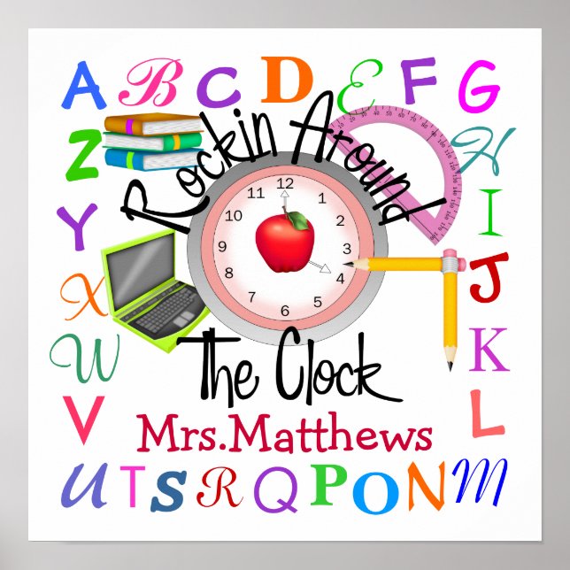 Affiches Professeur à l'école Rockin' - SRF (Devant)