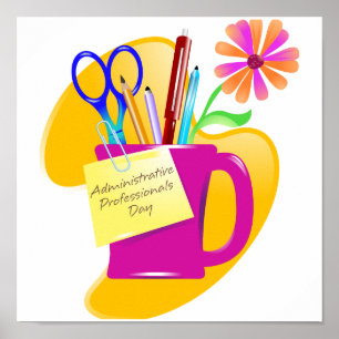 Affiches Professionnels de l'administration Conception de j