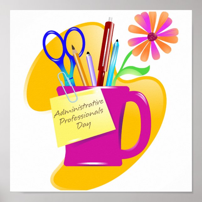 Affiches Professionnels de l'administration Conception de j (Devant)