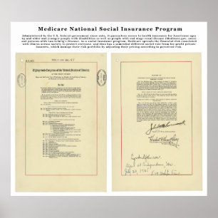 Affiches Programme national d'assurance sociale Medicare de