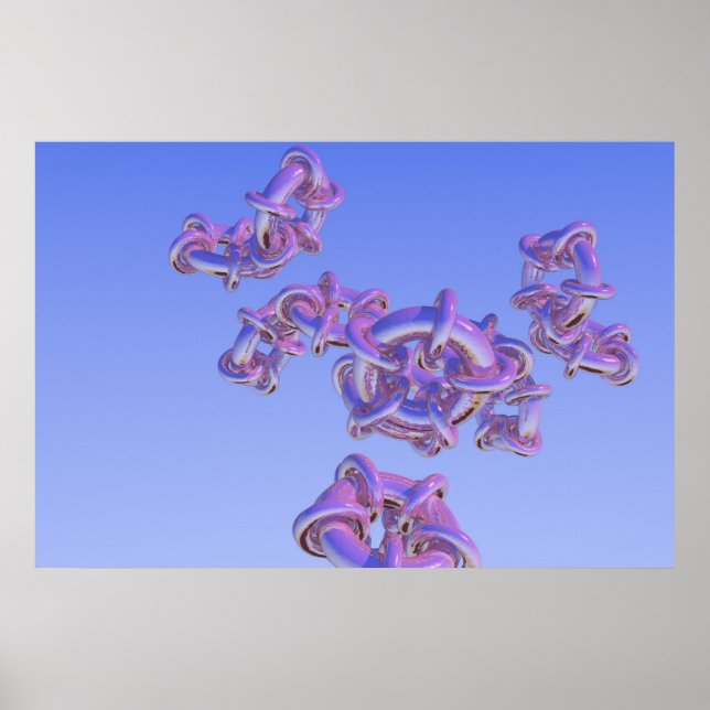 Affiches Progression du couple fractal 3 (Devant)