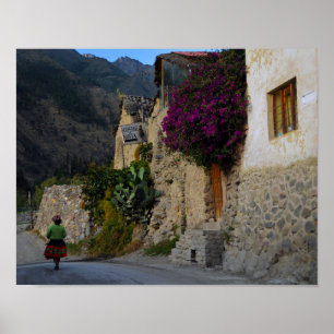 Affiches Promenade à Ollantaytambo, Pérou