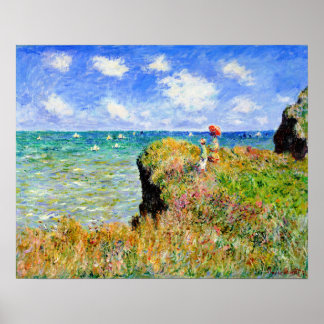 Affiches Promenade au sommet de la falaise à Pourville par