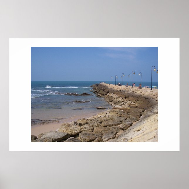 Affiches Promenade sur la Mer, Rota Espagne (Devant)
